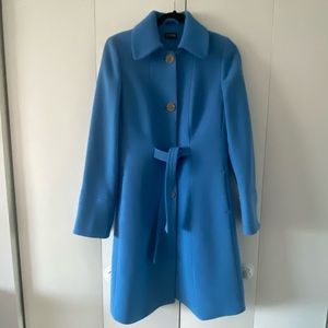 J. Crew Lady Coat | Tie Waist | Blue | Size 6
